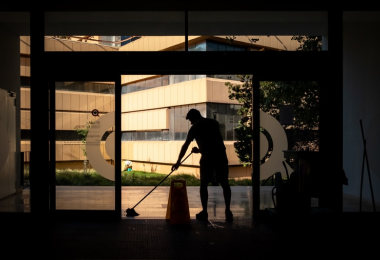 Mopping doorway